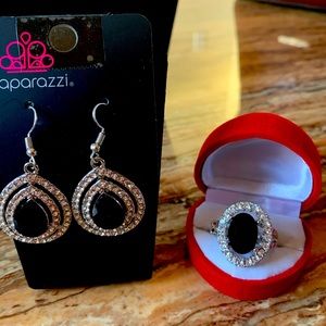 Earrings and ring set.